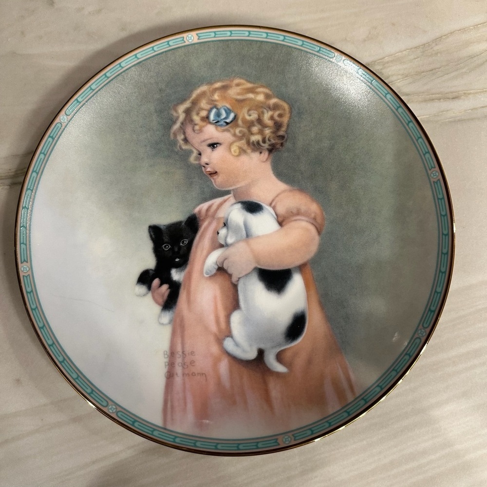 Friendly Enemies by Bessie Pease Gutmann Vintage Collector’s Plate 622